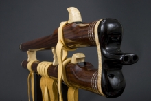 Grenadillo  Native American Flute, Minor, Low F-4, #E14Ea